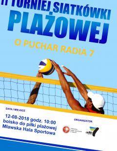II TURNIEJ SIATKÓWKI PLAŻOWEJ O PUCHAR RADIA 7